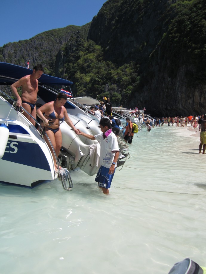 Maya Beach - tourism goes crazy